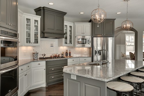 Moon white granite kitchen countertops